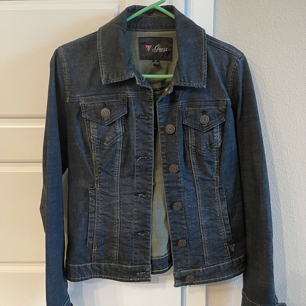 Guess jean jacket women small
